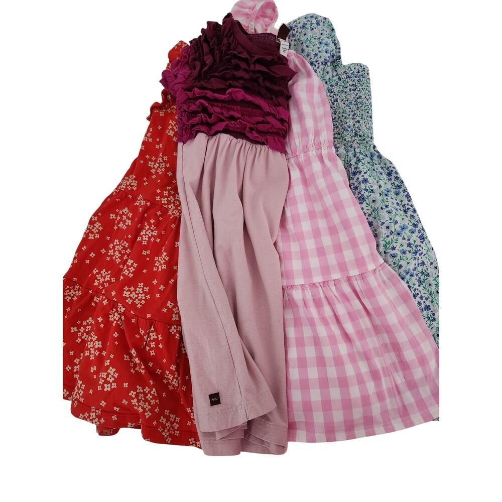 7 Bundle of 4 dresses Crewcuts and Tea Collection